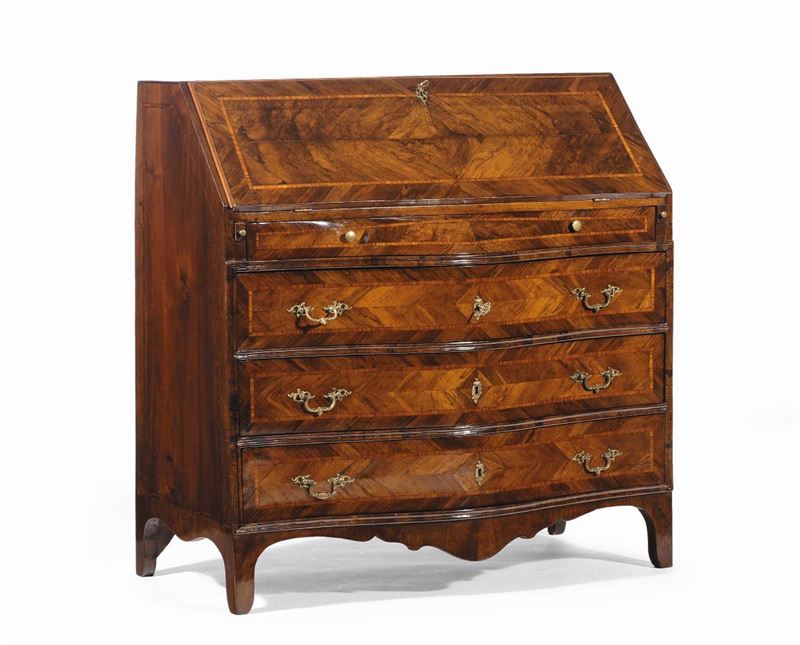 Ribalta Luigi XIV lastronata e filettata in bois de rose, Genova XVIII secolo  - Auction Antiques and Old Masters - Cambi Casa d'Aste