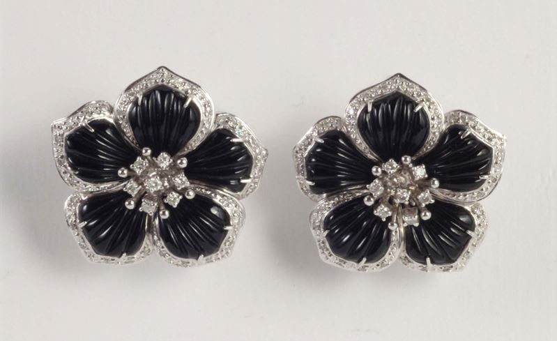 Orecchini in onice  - Auction Silvers, Ancient and Comtemporary Jewels - Cambi Casa d'Aste