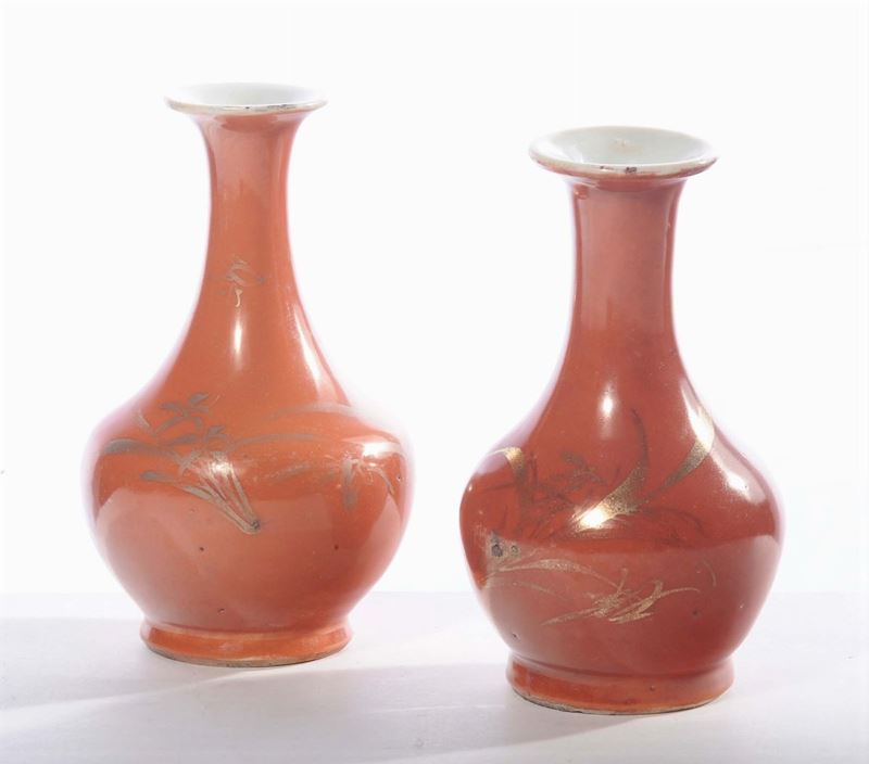 Coppia di vasetti, Cina XIX secolo  - Auction Antique and Old Masters - Cambi Casa d'Aste