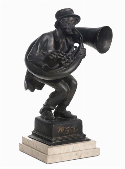 Achille D'orsi (1845-1929)L’usignolo
