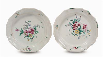Coppia di Piatti in Maiolica Firmato Jacques Boselly