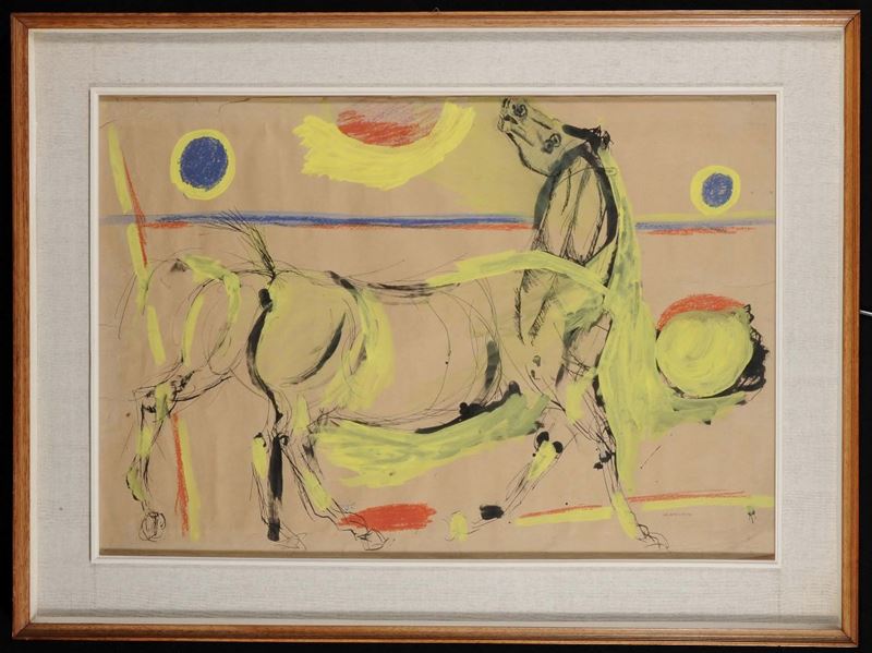 Bruno Cassinari (1912-1992) Cavallo  - Asta Antiquariato e Dipinti Antichi - Cambi Casa d'Aste