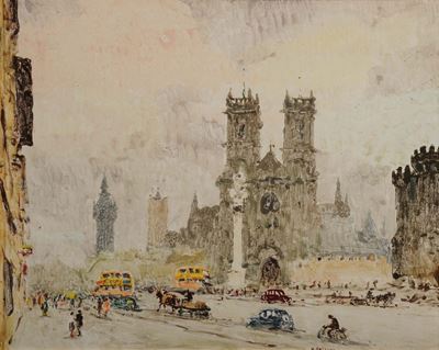 Giulio Falzoni (1900-1978)veduta di Londra