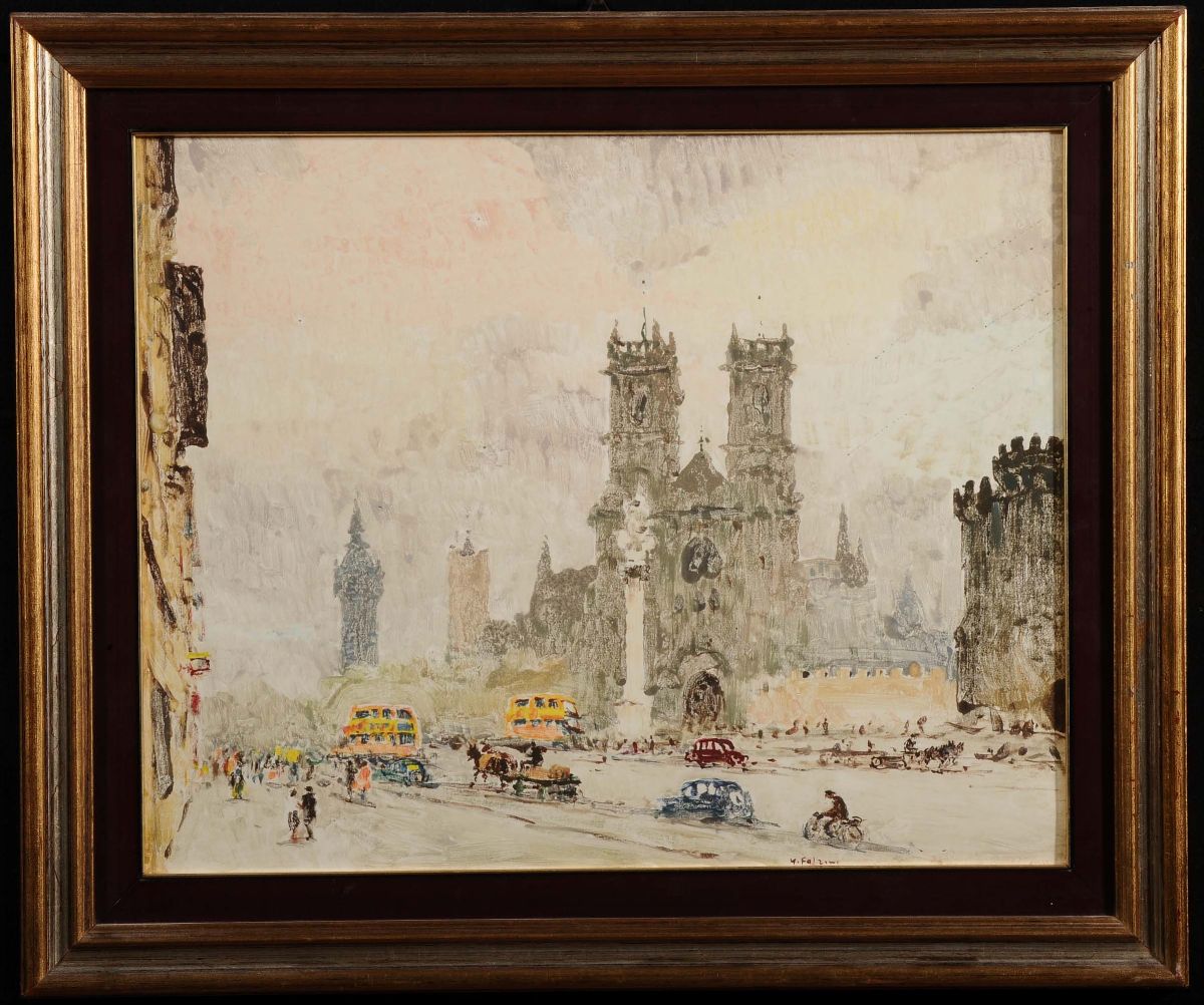 Giulio Falzoni (1900-1978)veduta di Londra
