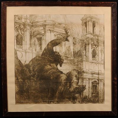 Anonimo del XVIII Secoloscorcio di Piazza Navona