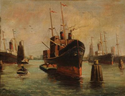 Carlo Morfenni Attr.veduta di Porto
