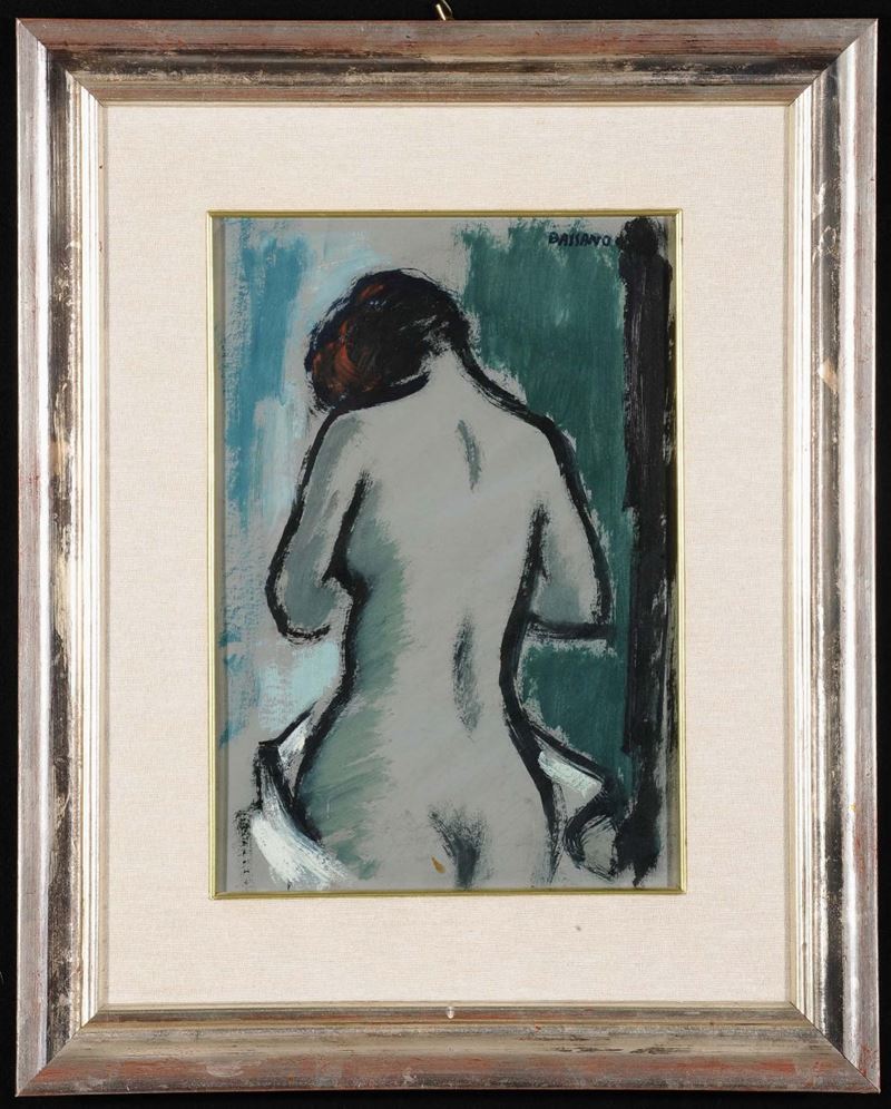 Luigi Bassano (1900-1989)ritratto Femminile di Spalle