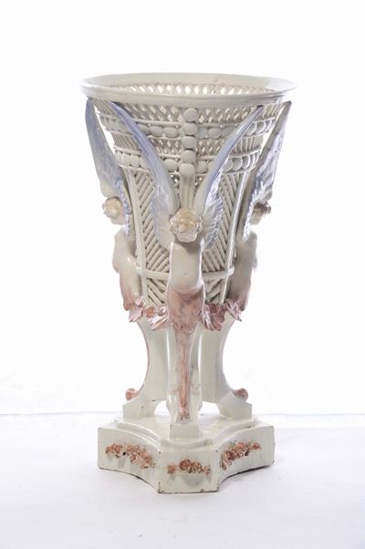 Centrotavola in Ceramica Bianca