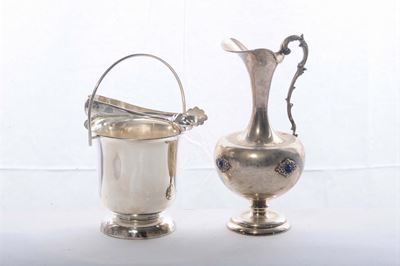 Brocchetta e Portaghiaggio in Argento, Gr. 650