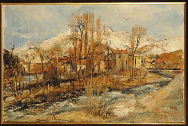 Donato Frisia (1883-1953) Paesaggio montano, 1952