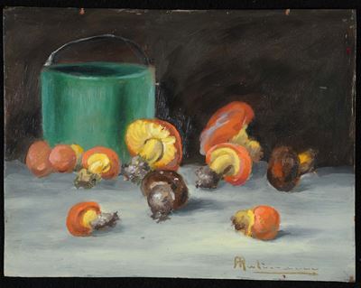 Pompeo Rubinacci (1893-1972)natura Morta con Funghi