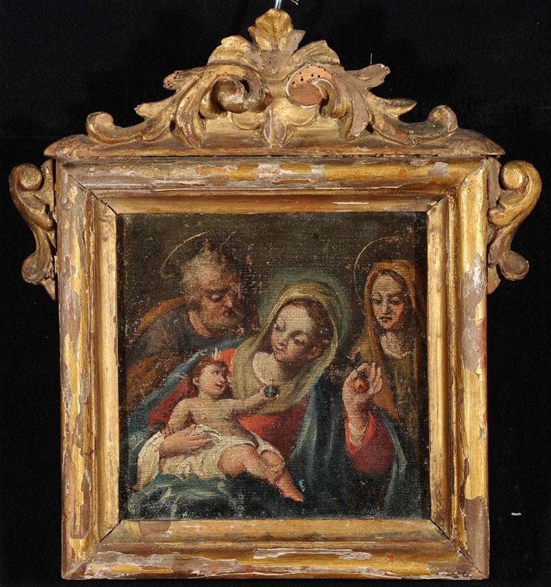 Scuola del XVIII secolo Sacra Famiglia  - Auction Antique and Old Masters - Cambi Casa d'Aste