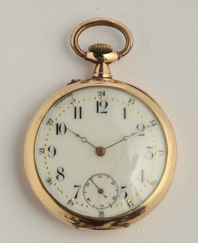 Orologio da Tasca con Cassa in Oro