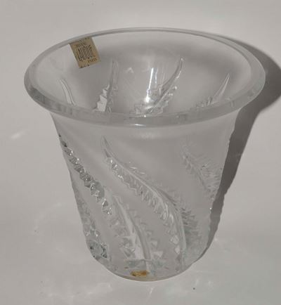 Vaso in Cristallo Incolore Inciso, Lalique