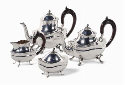 Servito da Té e Caffè in Argento