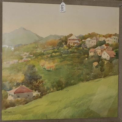 Arturo De Luca (1885-1971)paesaggio Campestre