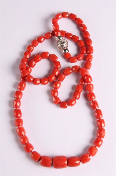 Collana in Corallo Rosso