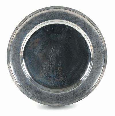 Piatto in Argento Firmato Mario Buccellati, Italia XX Secolo