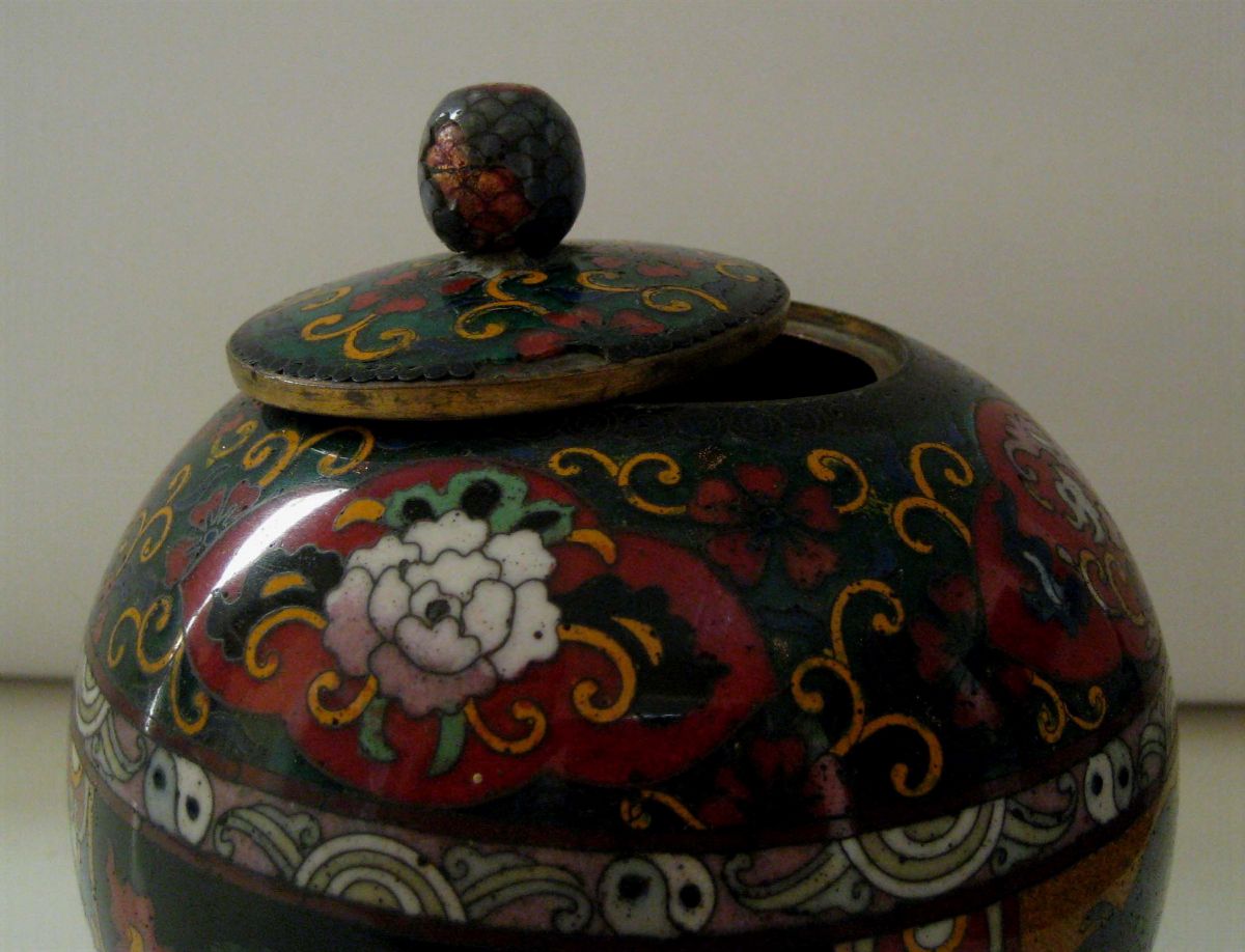 Vasetto in Smalti Cloisonnè, Cina