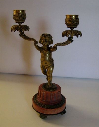 Candeliere in Bronzo Dorato