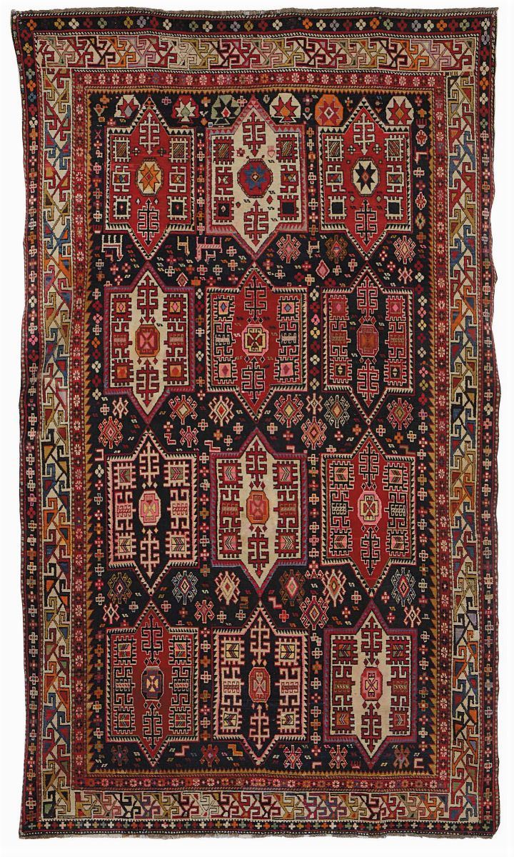 Tappeto caucasico  Kazak, metà XX secolo  - Auction Ancient Carpets - Cambi Casa d'Aste