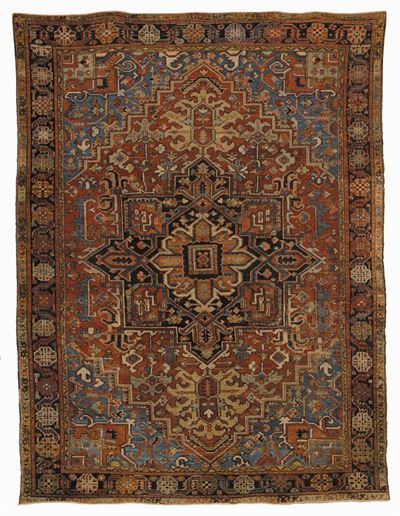 Tappeto Nord Ovest Persia Heritz Fine XIX Secolo