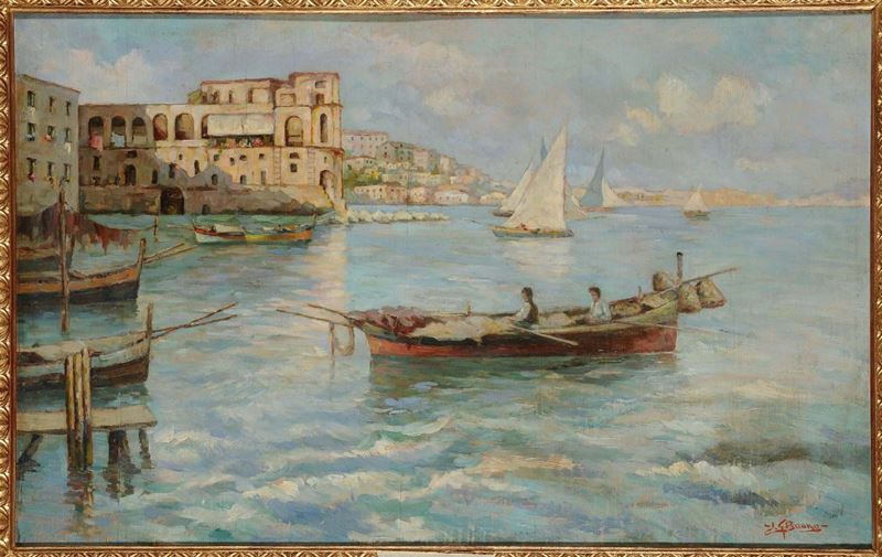 Leon Giuseppe Buono (1887-1975) Palazzo Donna Anna  - Asta Dipinti del XIX e XX secolo - Cambi Casa d'Aste