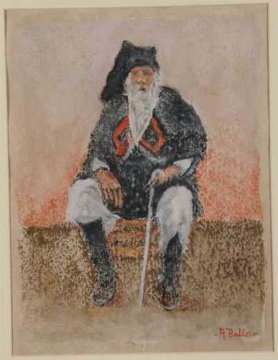 Antonio Ballero (1864-1932)ritratto in Costume