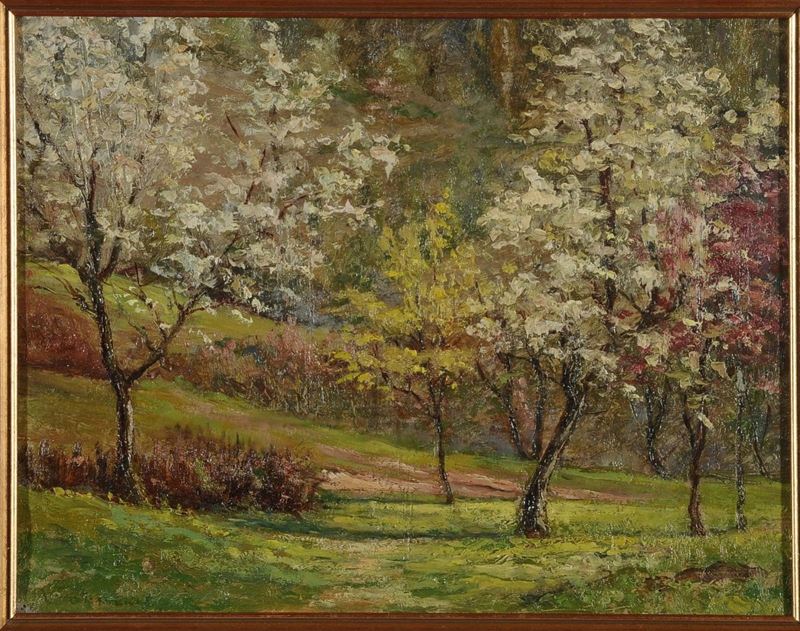 Vincenzo Forneris (1904-1956) Fioritura  - Asta Dipinti del XIX e XX secolo - Cambi Casa d'Aste