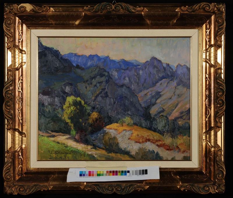 Umberto Colagneo (1911-1993) Paesaggio montano  - Asta Antiquariato e Dipinti Antichi - Cambi Casa d'Aste