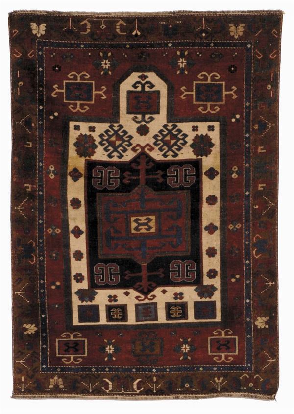 Tappeto caucasico Kazak Fachralo, seconda meta XIX secolo