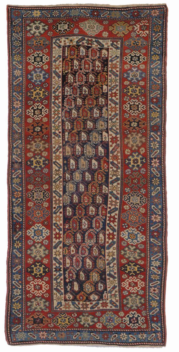 Tappeto caucasico Gandjè, XIX secolo  - Auction Ancient Carpets - Cambi Casa d'Aste