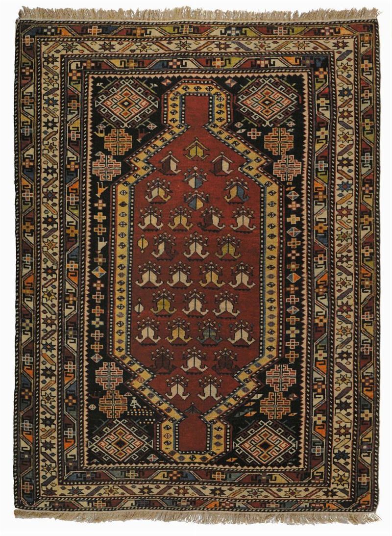 Tappeto caucasico Shirvan, fine XIX inizio XX secolo  - Auction Ancient Carpets - Cambi Casa d'Aste