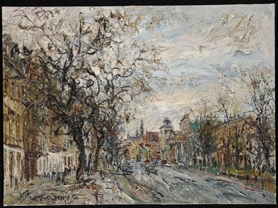 Wlodzimierz Zakrzewski (1916-1992)krakowekie Przedmiescie, 1971