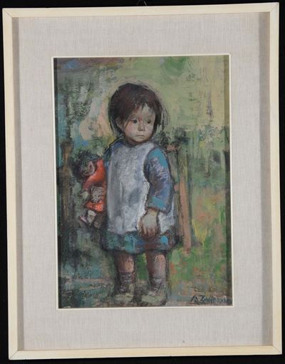 Adelina Zandrino (1893-1994)ritratto di Bambina
