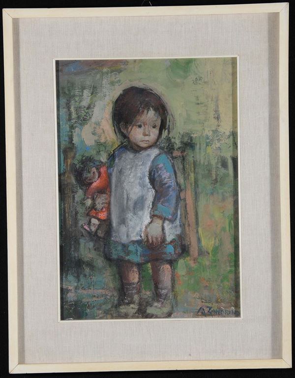 Adelina Zandrino (1893-1994) Ritratto di bambina