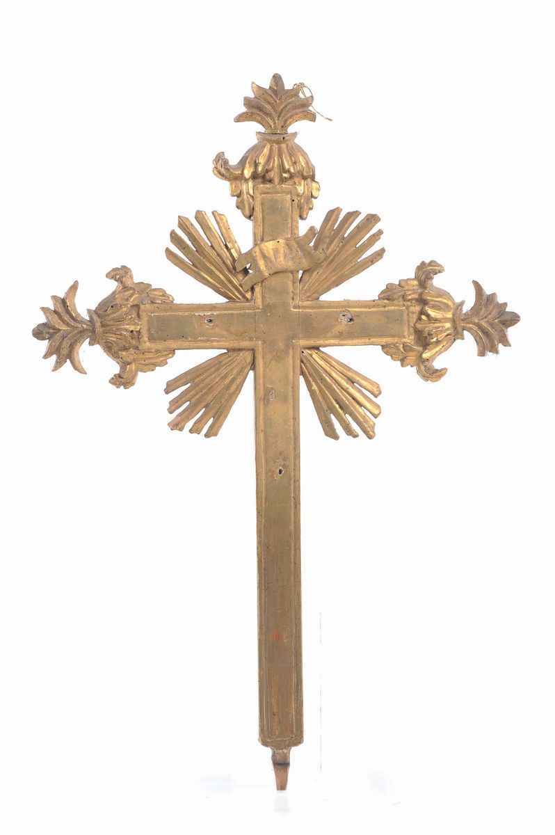 Scultura in Legno Dorato Raffigurante S.antonio da Padova, XVII Secolo
