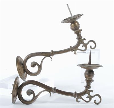 Coppia di Bracci in Bronzo, XVII Secolo