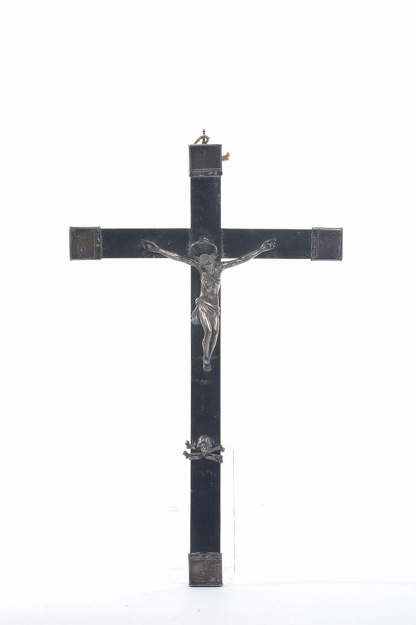 Crocifisso in argento, Napoli XIX secolo