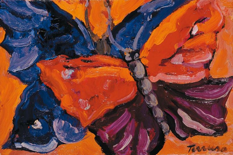 Saverio Terruso (1939-2003) Farfalle, 1999  - Asta Asta OnLine 09-2012 - Cambi Casa d'Aste
