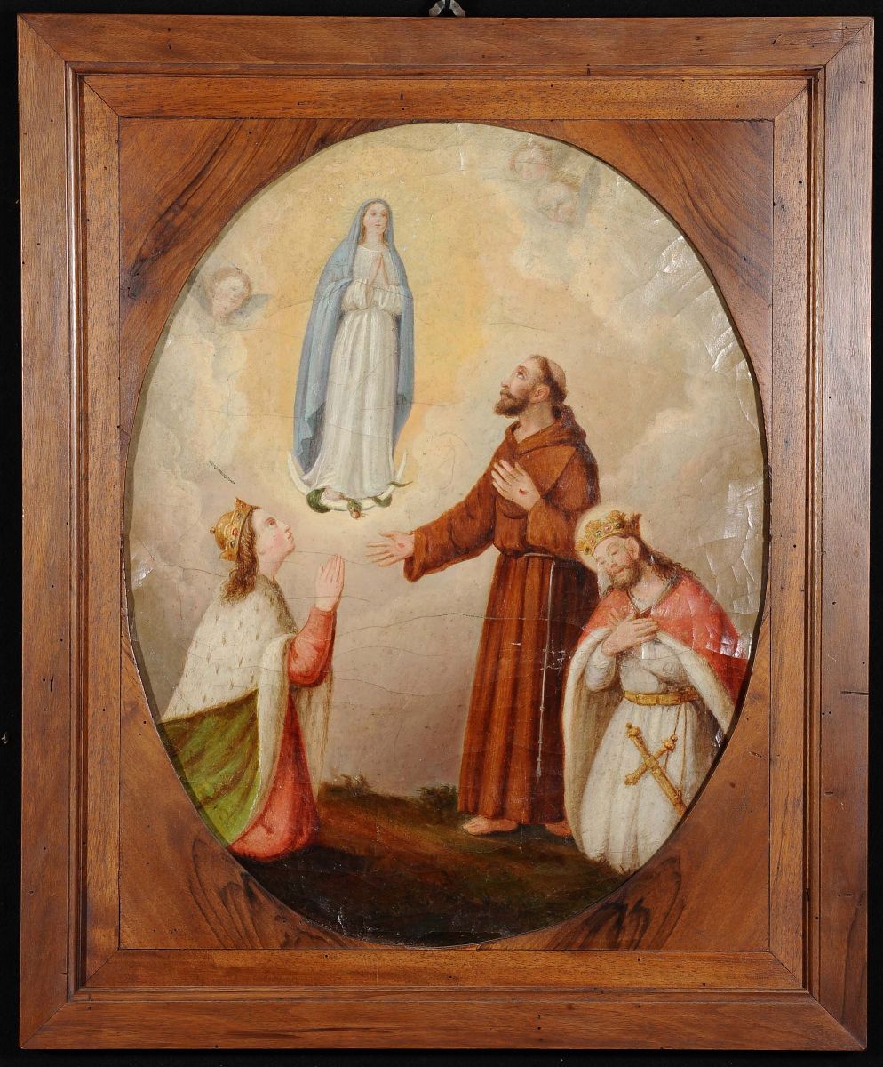 Scuola del XVIII Secoloapparizione della Vergine