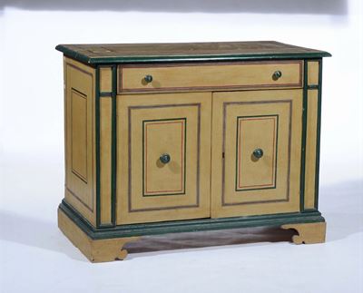 Credenza a Due Ante e un Cassetto, XIX Secolo