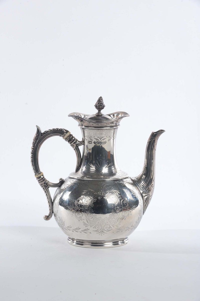 Caffettiera in argento Birhinghan  - Asta Antiquariato e Dipinti Antichi - II - Cambi Casa d'Aste