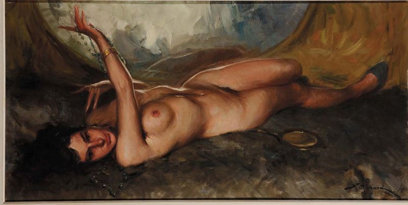 Richard Durando Tongo (1910) Nudo di donna  - Asta Dipinti del XIX e XX secolo - Cambi Casa d'Aste