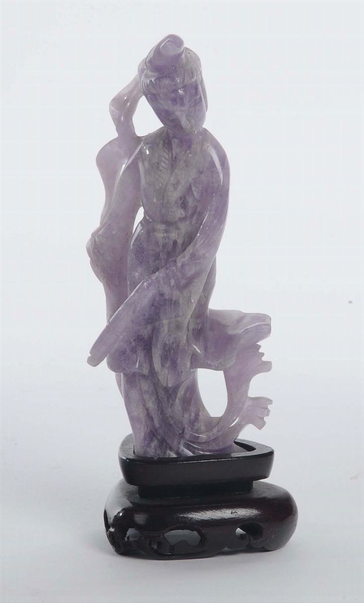 Piccola scultura in ametista  - Auction Antique and Old Masters - Cambi Casa d'Aste