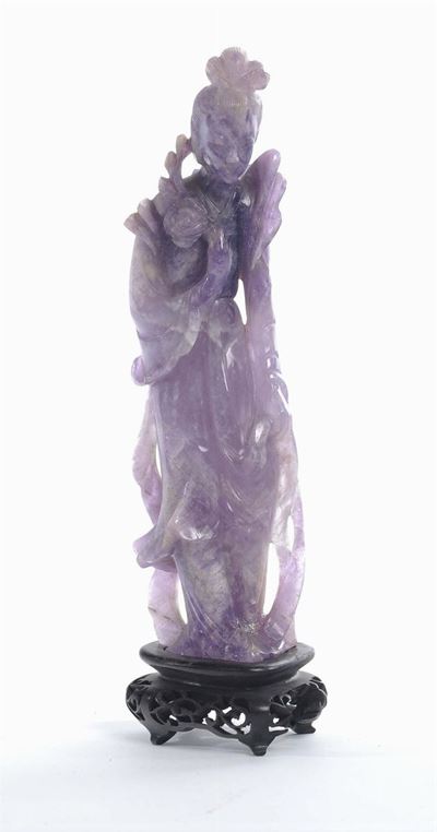 Figura in Ametista, Cina XX Secolo