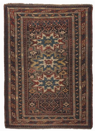 Tappeto Caucasico Shirvan a Preghiera, Fine XIX Secolo