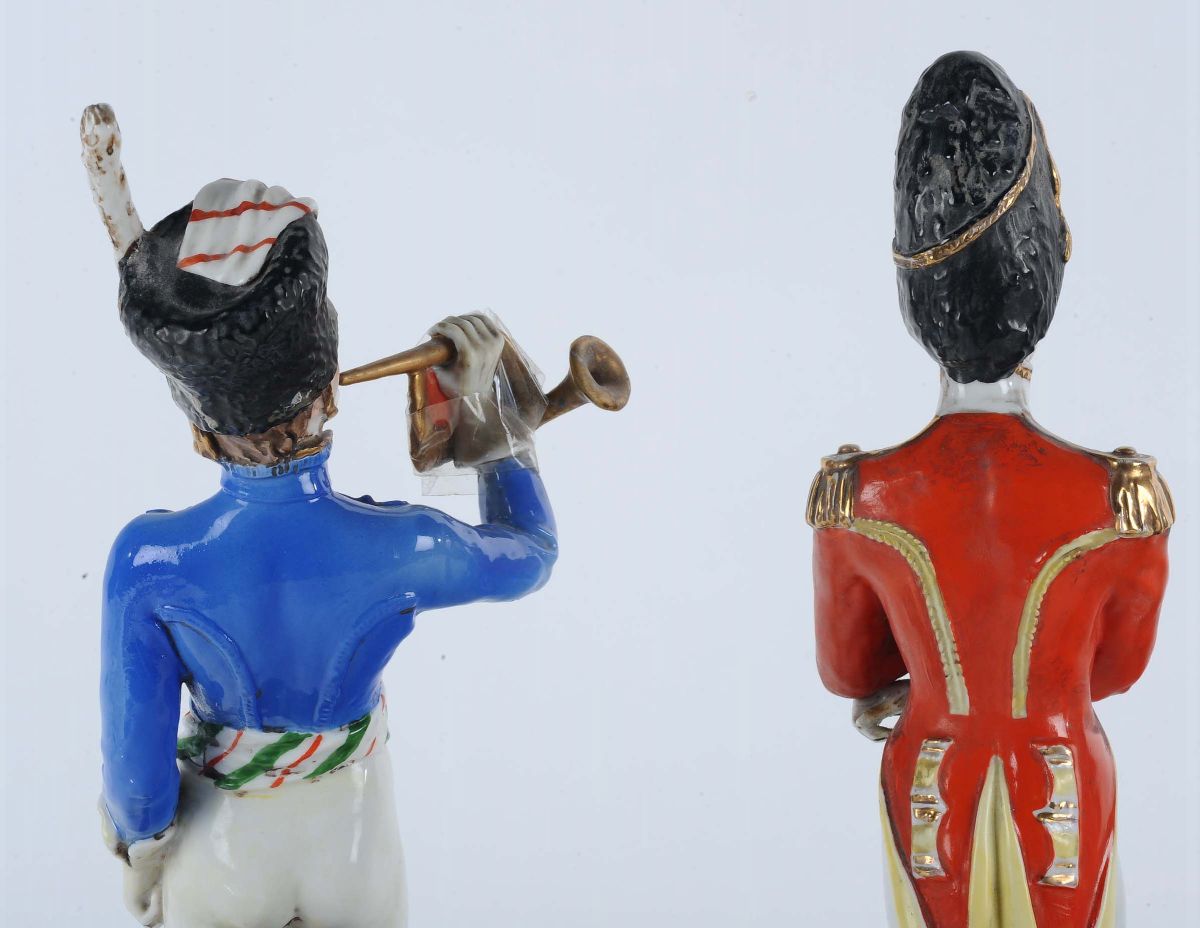 Lotto di Tre Soldati Francesi N Porcellana