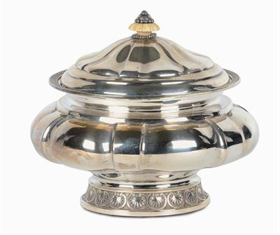 Scatola Portadolci Barocchetto in Argento 950, Marchio, a Brandis Roma