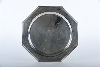 Grande Piatto Ottagonale in Argento